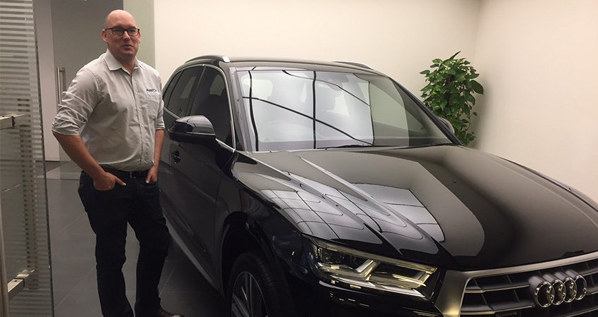 Happy customer Stewart with his new Audi from Brisbane Car Brokers