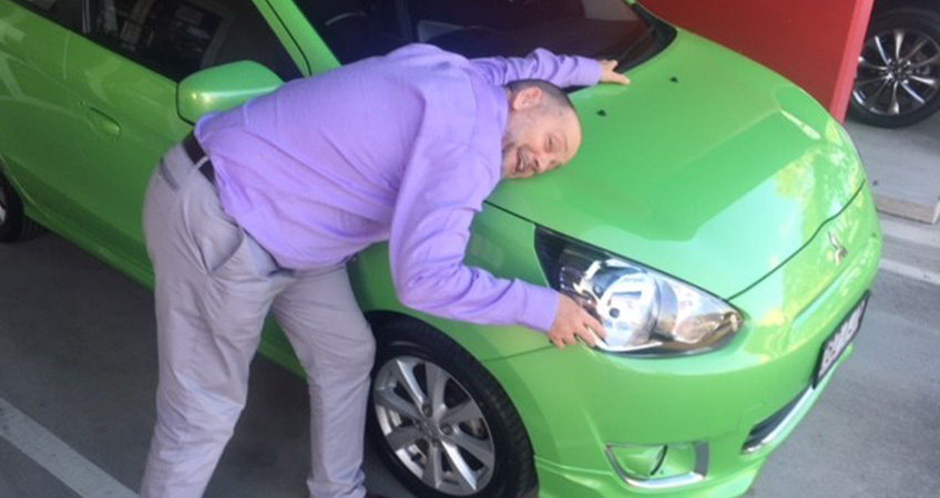 Terry and his new Mitsubishi from Brisbane Car Brokers